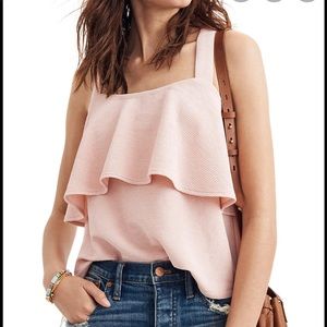 Madewell Texture & Thread Tiered Tank Top XXS
